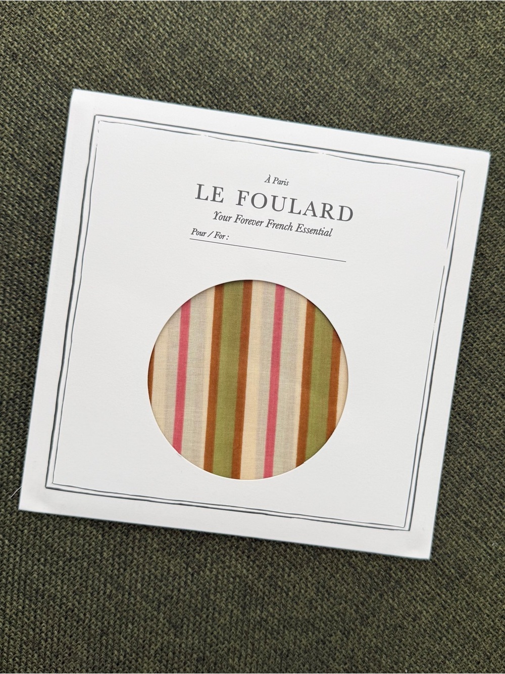 NWT Sézane Scarf - Le Foulard Rayures multicolor - Picture 3 of 5